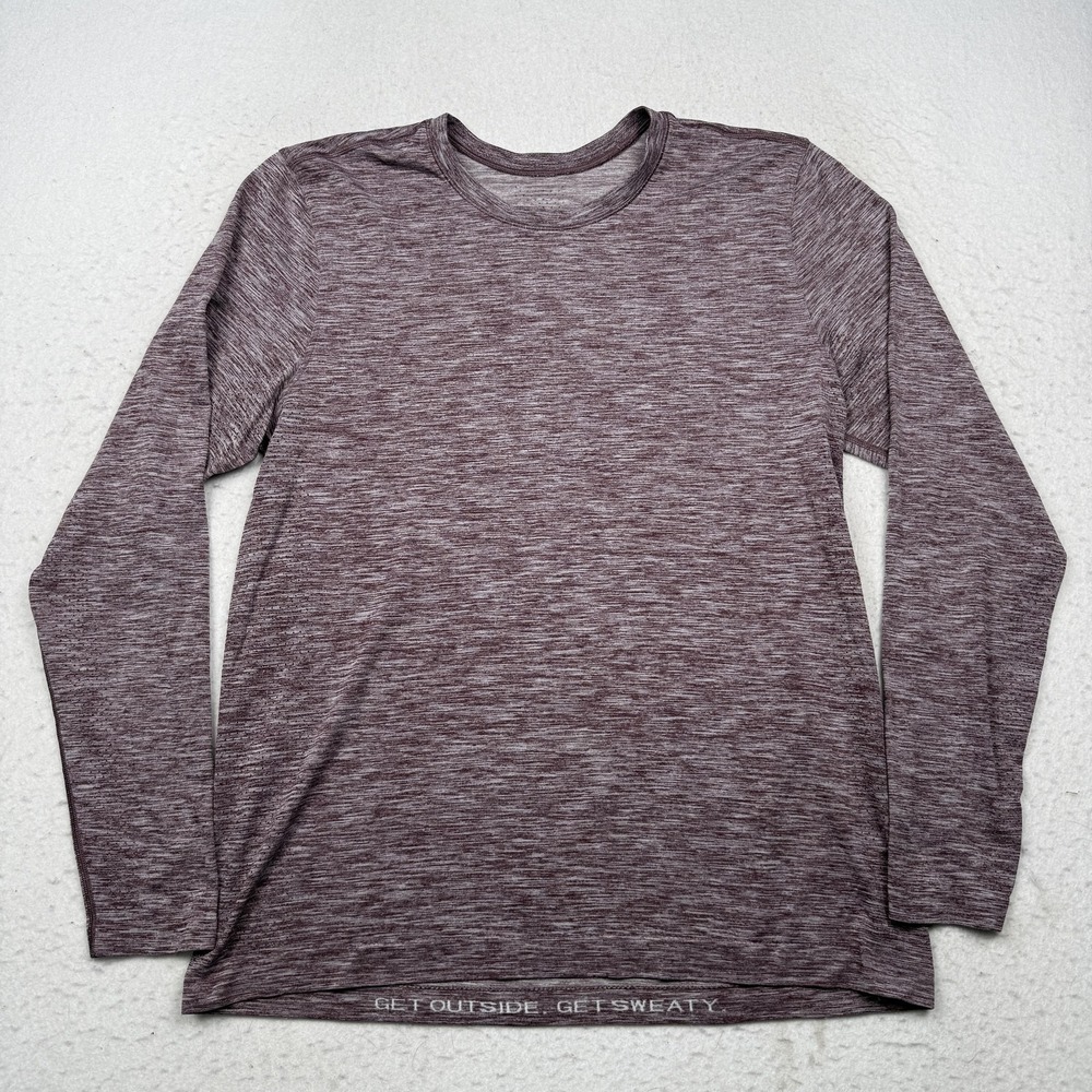 Lululemon Shirt Mens Large Purple Long Sleeve Metal Vent Tech Running Top